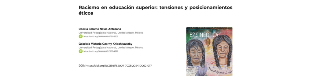 Racismo en educación superior: tensiones y posicionamientos éticos