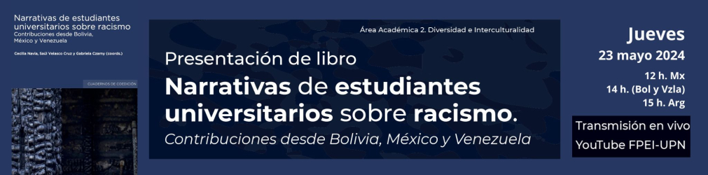 Presentación libro Narrativas de estudiantes universitarios sobre racismo